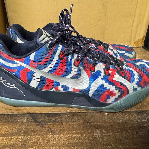 2014 Nike Kobe 9 EM Low ‘Independence Day’ Shoes. sz 11.5 NO BOX